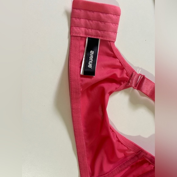 Avenue Watermelon Pink Underwire Plunge Full Coverage T-Shirt Bra 46DD - Picture 7 of 9
